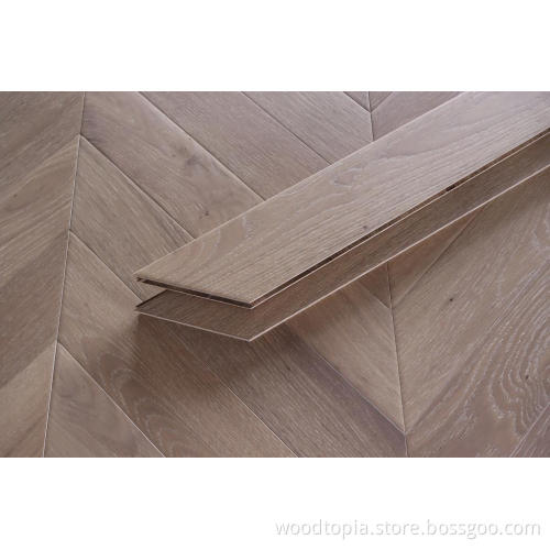 New design Bright color oak chevron parquet